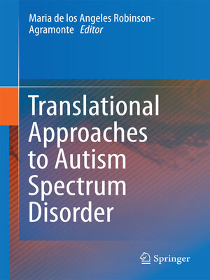 cover image of Translational Approaches to Autism Spectrum Disorder